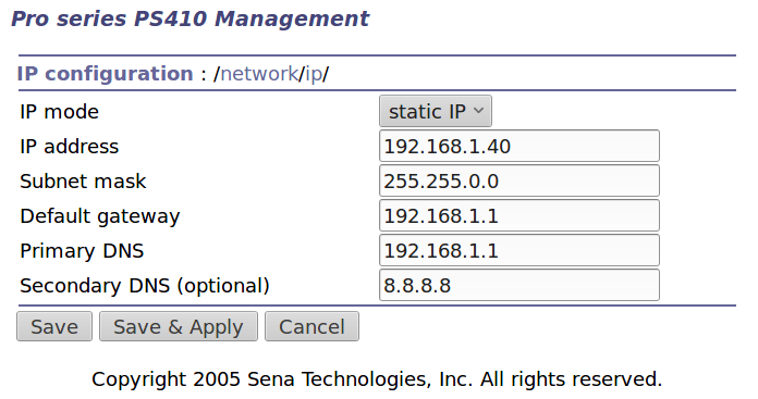 IP Configuration