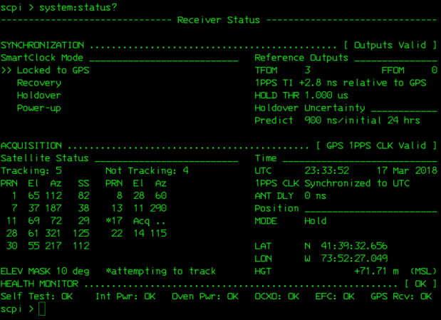 Z3801 system status
