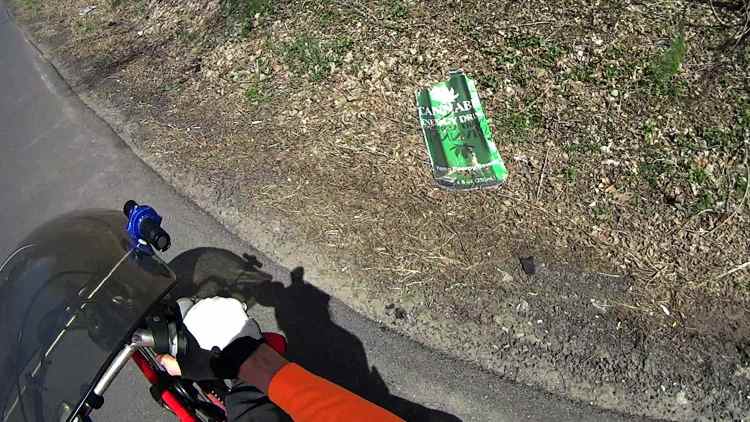 Cannabis Energy Drink - roadside debris