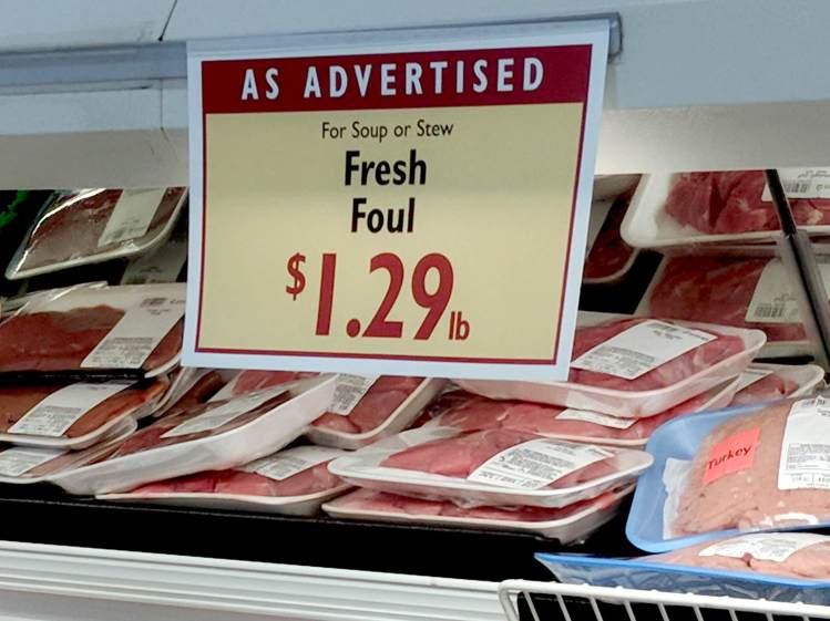 Fresh Foul Meat