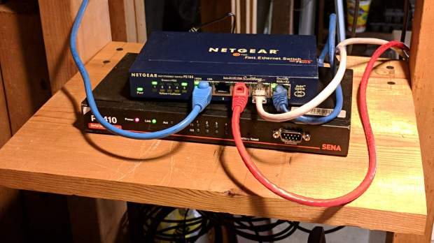 Serial server shelf - front