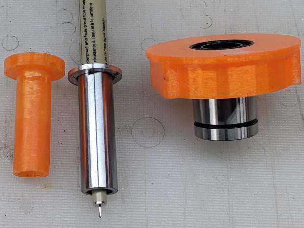 DW660 Pen Holder - printed plastic vs ground steel