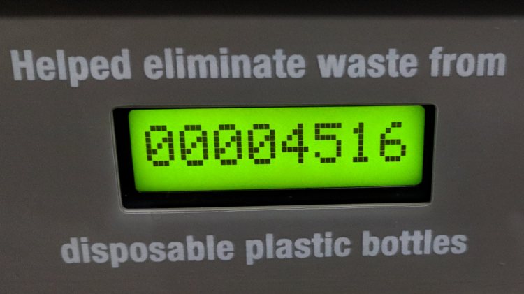 Water bottle refill station - left