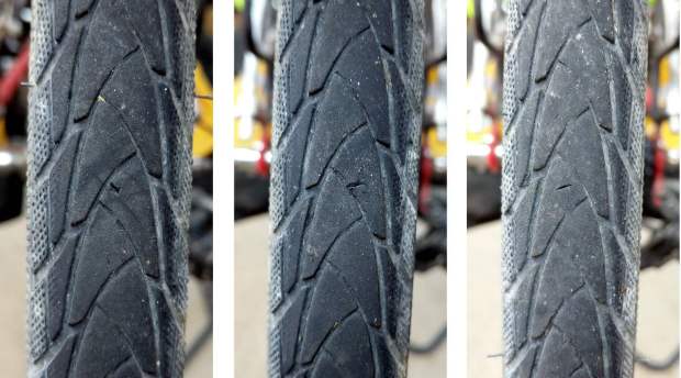 Bike tire tread gashes - composite - 2017-05-13
