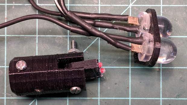 10 mm white LED - fixture