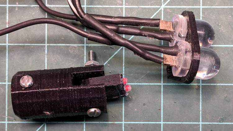 10 mm white LED - fixture