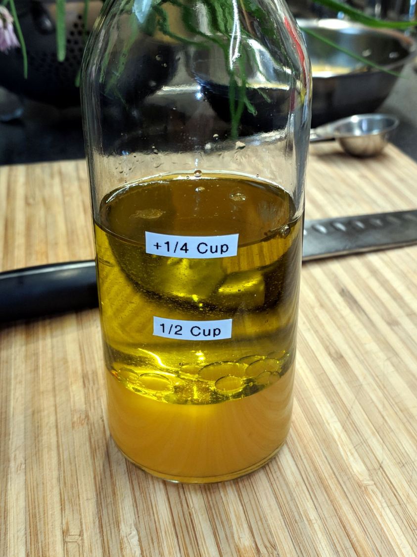 Calibrated Oil-and-Vinegar bottle