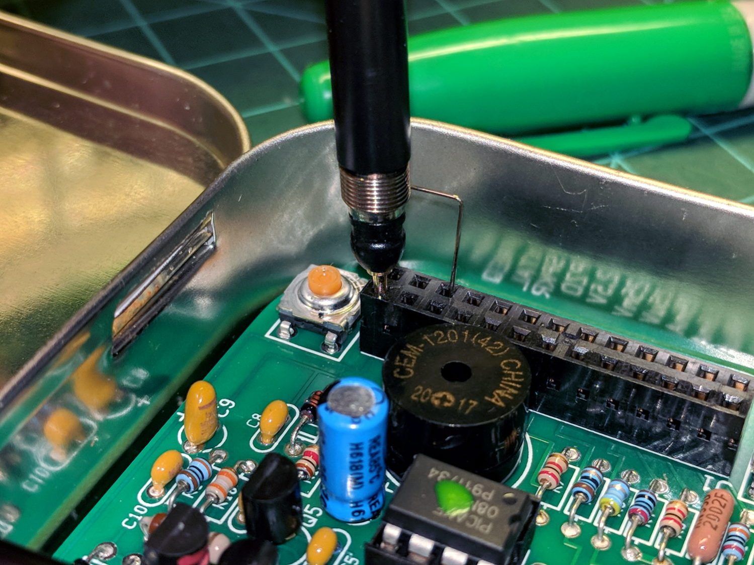 QRPme Pocket Pal II - probe tip gnd