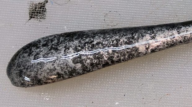 Cheese Slicer - epoxy coat - detail