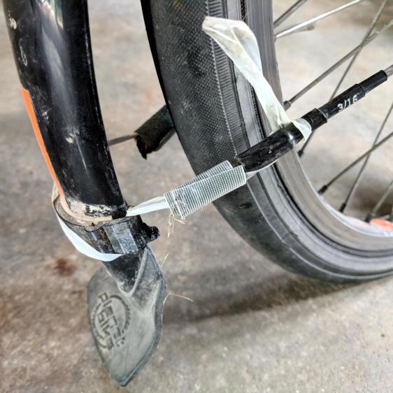 Tour Easy front fender clip - expedient repair