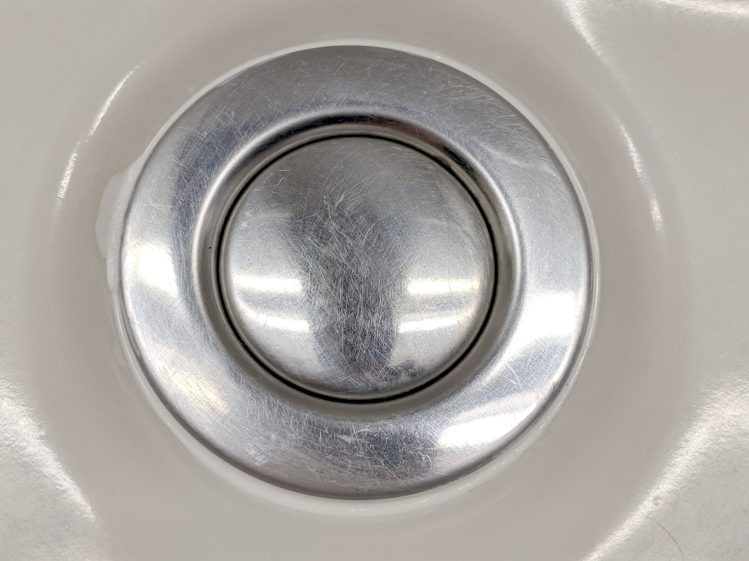 Bathroom Sink Drain - Epoxy fill