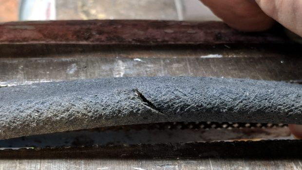 Soaker Hose Splice - gashed