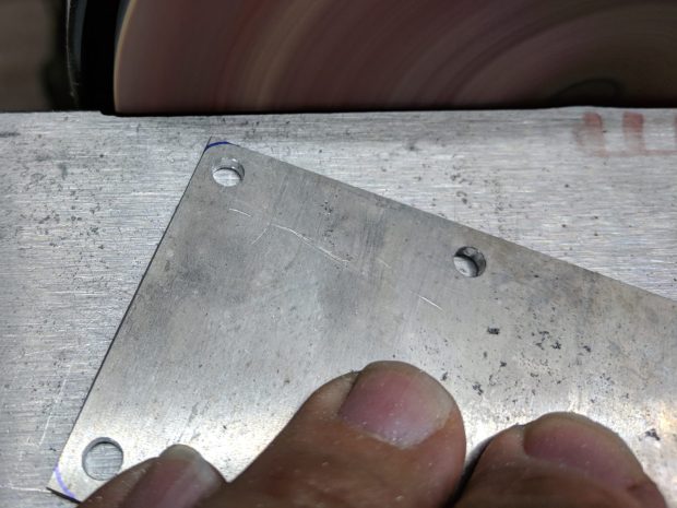 Soaker Hose Splice - plate corner rounding