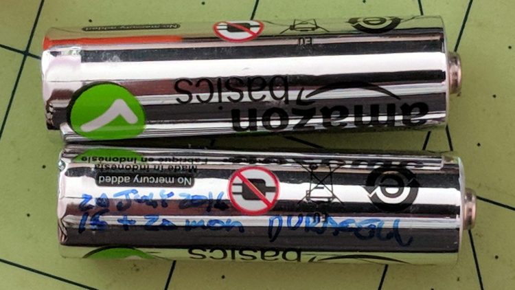 Amazon Basics AA cell - mouse runtime