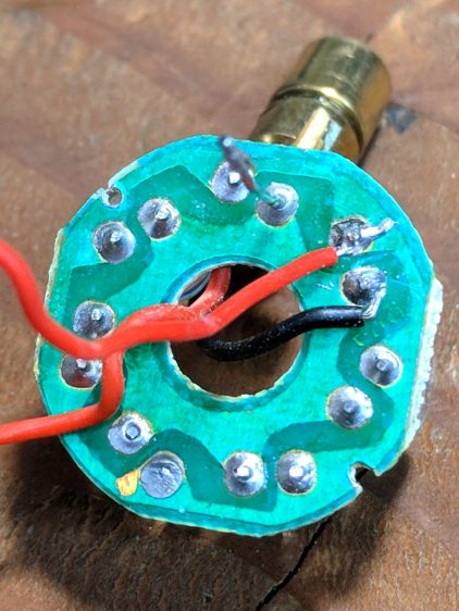 Small Sun flashlight - original wiring - LED laser board