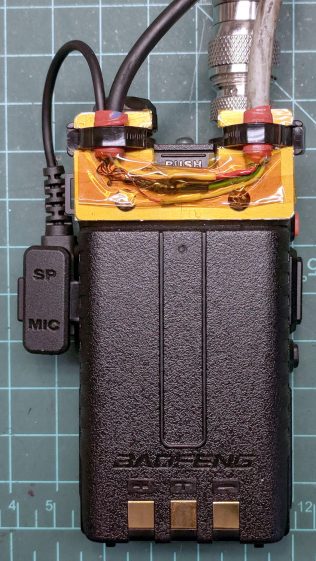 Baofeng headset wire plate - first wiring