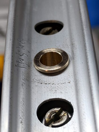 Presta-Schraeder Adapter - installed