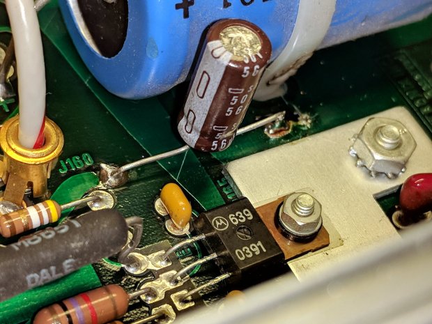 Tek AM503 - replaced capacitor