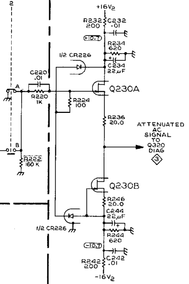 Tek AM503 Amplifier - Q230 detail