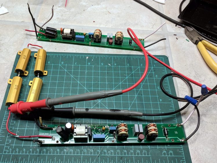 LED Panel - power supply test setup
