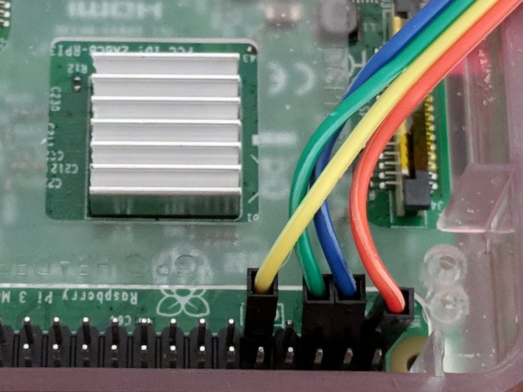 RPi I2C OLED - RPi header detail