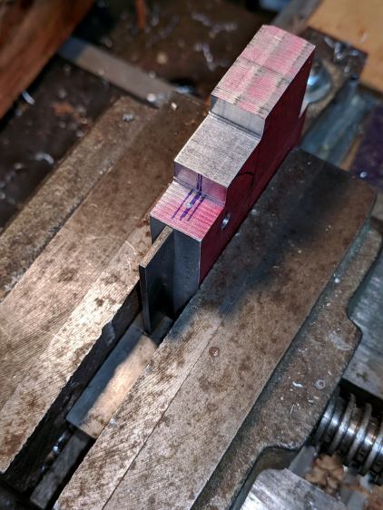 Magnifying Lamp Pivot - drill press alignment