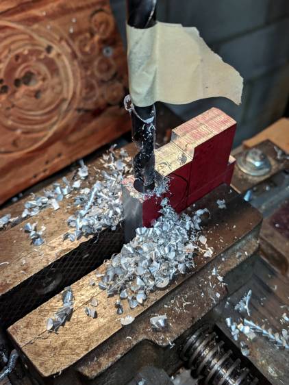 Magnifying Lamp Pivot - drilling