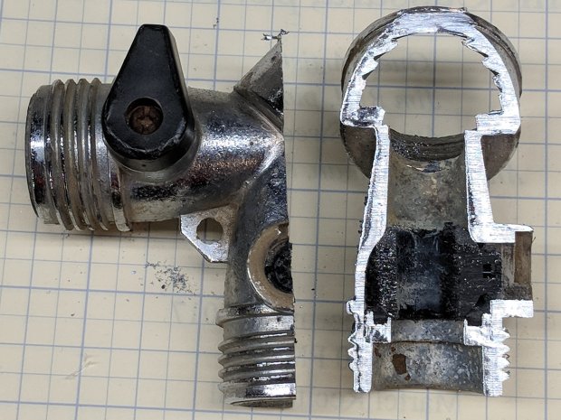 Garden Y Valve - cross sectioned