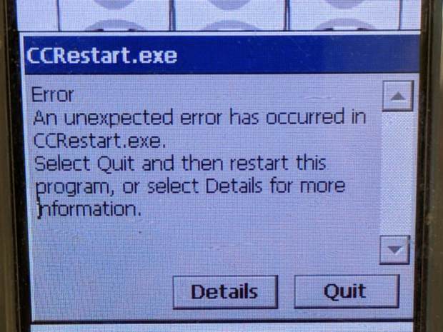 Stop-and-Shop Scanner Error - detail