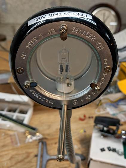 Halogen Desk Lamp - head layout