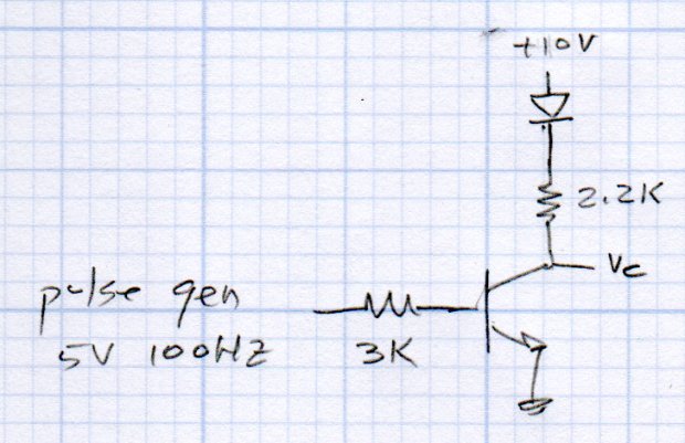 NPN switch - LED