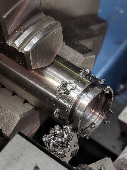 Doorknob - retainer ring cutoff