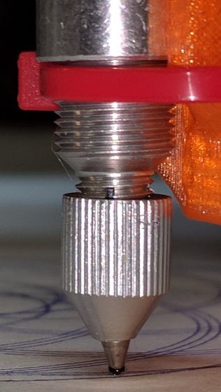 Collet pen holder - detail