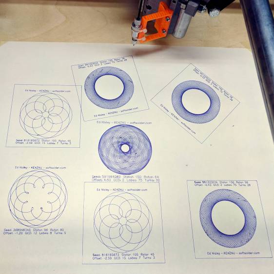 MPCNC Modifed pen adapter - first plots