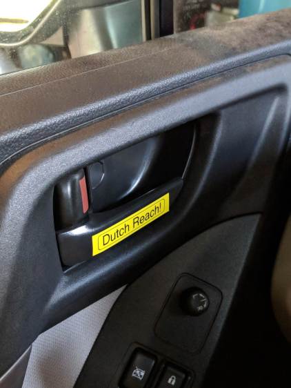 Dutch Reach reminder