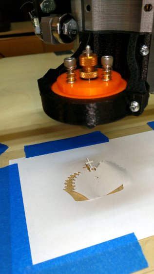 First Paper Crown - test cut