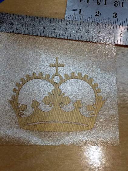 First Vinyl Crown - transfer film