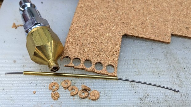 Badger Propel air fitting - DIY cork washers