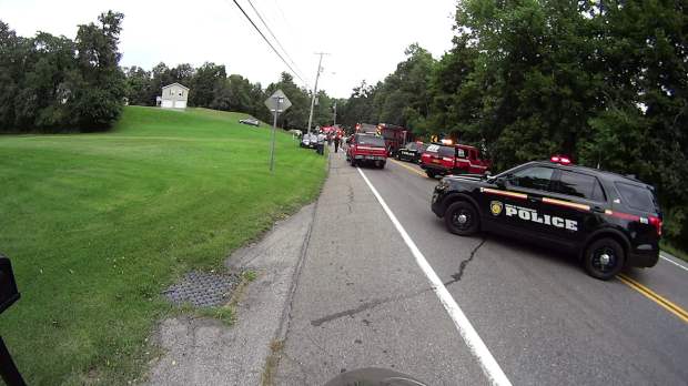 Rt 376 Collision Scene - approach - 2018-09-21