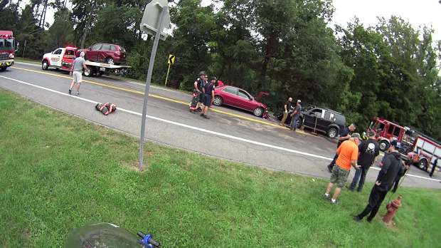 Rt 376 Collision Scene - overview - 2018-09-21