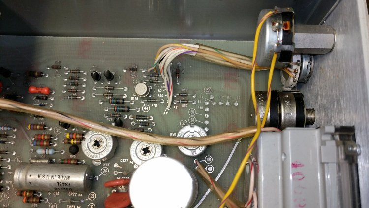 HP 6201B Power Supply - meter switch in panel