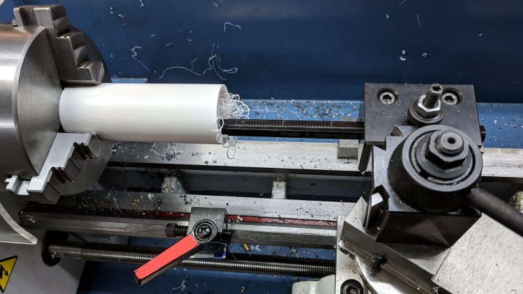 Crevice tool adapter - boring PVC