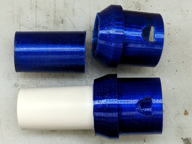 Crevice tool adapter - broken vs PVC pipe