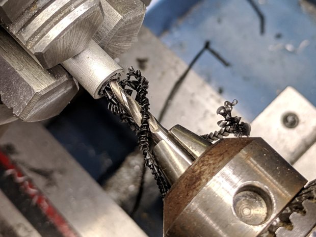 Cheese slicer - drilling Delrin bearing