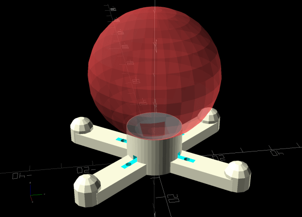 Astable Multivibrator Battery Holder - RGB LED Spider - radome