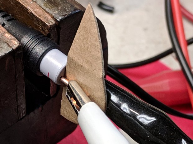 Powseed multi-voltage supply - hack-job test connection