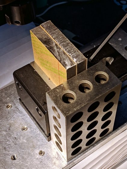 RGB LED Strut Fixture - flycutting setup