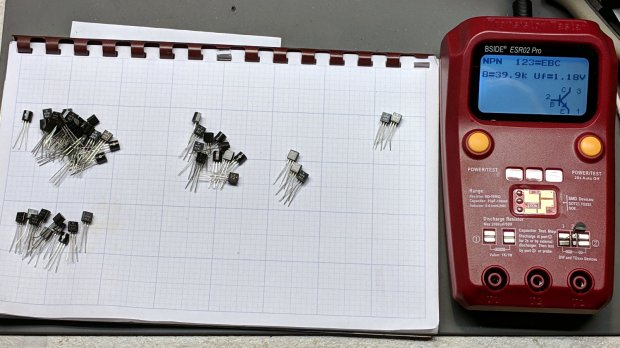 Darlington transistor - hFE sorting