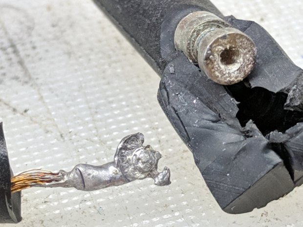 Multimeter probe - cold solder joint