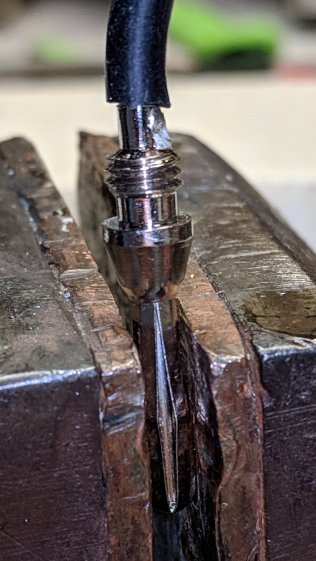 Multimeter probe - soldered plug